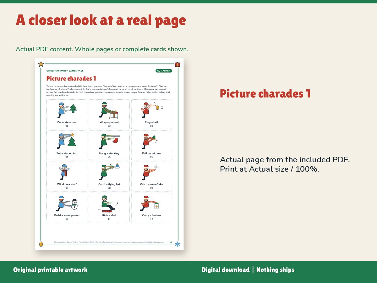 Enlarged actual page detail
