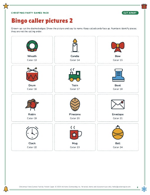 Actual printable page sample 2