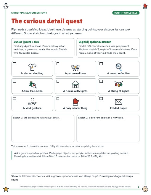 Actual printable page sample 2