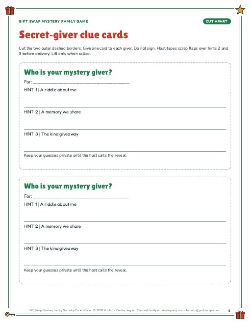 Actual printable page sample 2