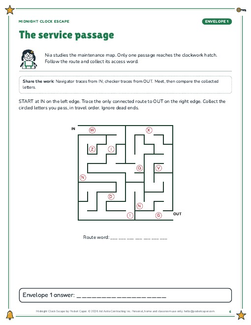 Actual printable page sample 2