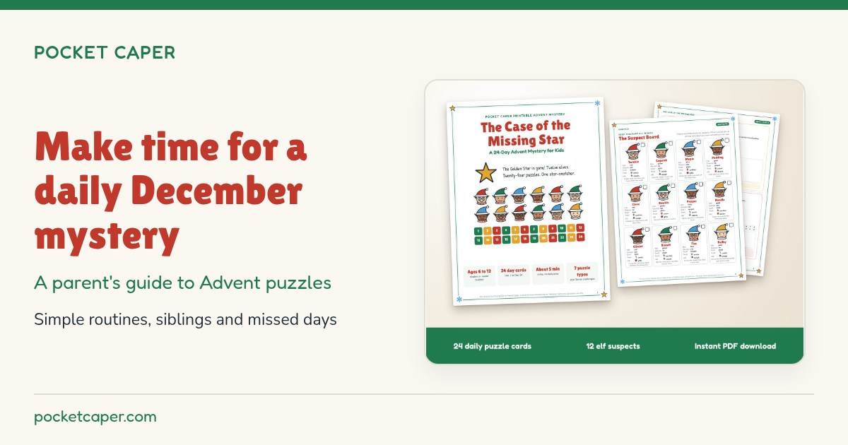 How to make a 24-day Advent mystery work for your family