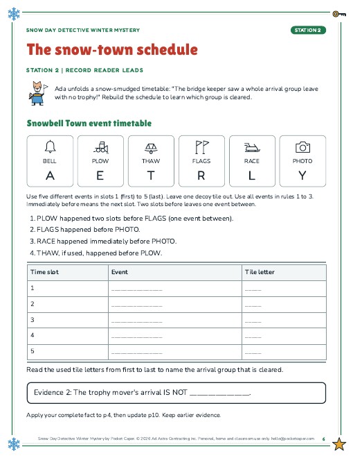 Actual printable page sample 2