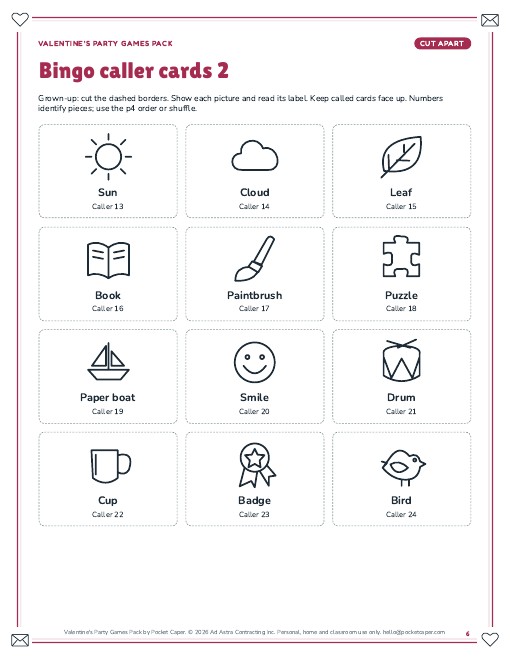Actual printable page sample 2